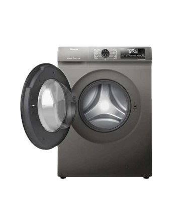 ماشین لباسشویی هایسنس ۸ کیلوگرم مدل WFQP8012GTS رنگ خاکستری